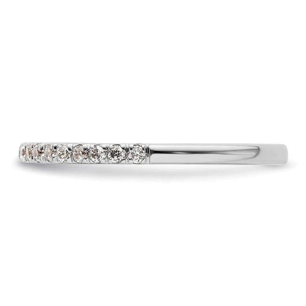 14k White Gold 1/5 carat Diamond Complete Wedding Band
