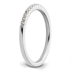 14k White Gold 1/5 carat Diamond Complete Wedding Band