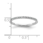 14k White Gold 1/5 carat Diamond Complete Wedding Band