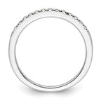 14k White Gold 1/4 carat Diamond Complete Wedding Band