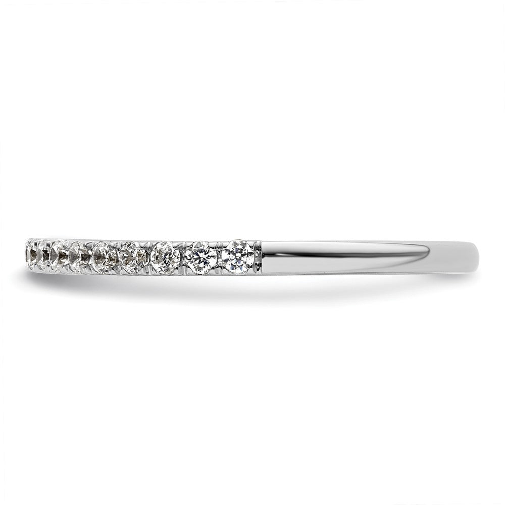 14k White Gold 1/4 carat Diamond Complete Wedding Band