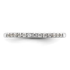 14k White Gold 1/4 carat Diamond Complete Wedding Band