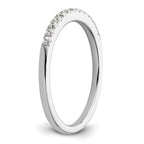 14k White Gold 1/4 carat Diamond Complete Wedding Band