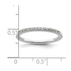 14k White Gold 1/4 carat Diamond Complete Wedding Band