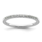 14k White Gold 1/4 carat Diamond Complete Wedding Band