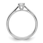 True Origin 14K White Gold 1/4 carat Lab Grown Diamond VS+ F+ Complete Round Solitaire Ring