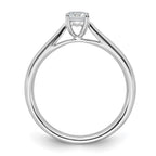 True Origin 14K White Gold 1/3 carat Lab Grown Diamond VS+ F+ Complete Round Solitaire Ring
