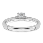 True Origin 14K White Gold 1/3 carat Lab Grown Diamond VS+ F+ Complete Round Solitaire Ring