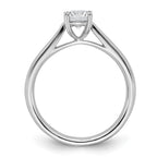 True Origin 14K White Gold 1/2 carat Lab Grown Diamond VS+ F+ Complete Round Solitaire Ring