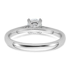 True Origin 14K White Gold 1/2 carat Lab Grown Diamond VS+ F+ Complete Round Solitaire Ring