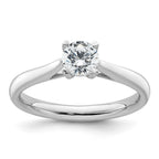 True Origin 14K White Gold 1/2 carat Lab Grown Diamond VS+ F+ Complete Round Solitaire Ring
