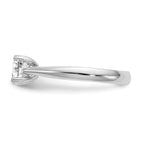 True Origin 14k White Gold 3/4 carat Lab Grown Diamond VS/SI+ G+ Round Solitaire Engagement Ring