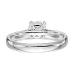 True Origin 14k White Gold 1/3 carat Certified Complete Lab Grown Diamond VS+ F+ Round Solitaire Engagement Ring