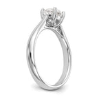 True Origin 14k White Gold 3/4 carat Certified Complete Lab Grown Diamond VS/SI+ G+ Round Solitaire Engagement Ring