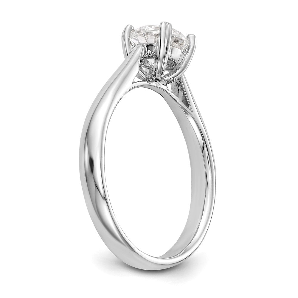 True Origin 14k White Gold 1/4 carat Certified Complete Lab Grown Diamond VS+ F+ Round Solitaire Engagement Ring