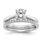 True Origin 14k White Gold 1 carat Certified Complete Lab Grown Diamond VS/SI+ G+ Round Solitaire Engagement Ring