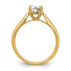 True Origin 14k 3/4 carat Lab Grown Diamond VS/SI+ G+ Round Solitaire Engagement Ring