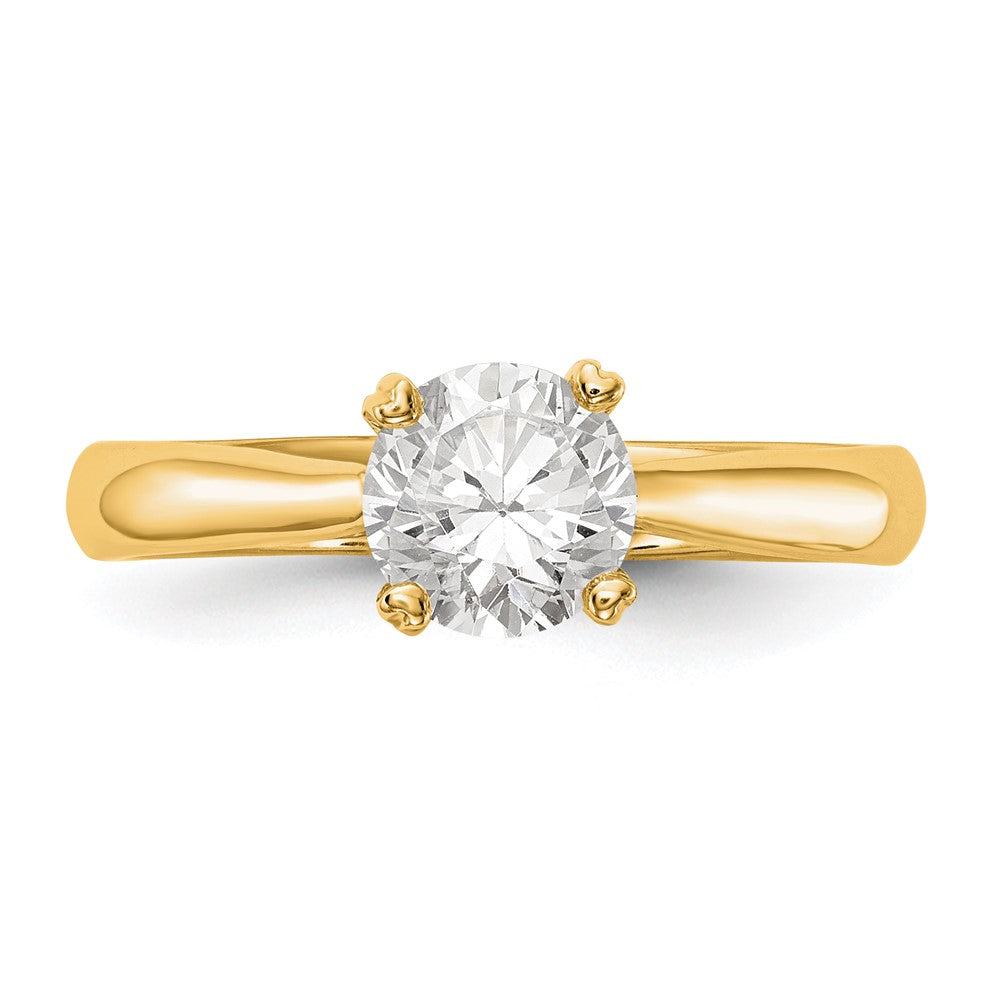 True Origin 14k 3/4 carat Lab Grown Diamond VS/SI+ G+ Round Solitaire Engagement Ring