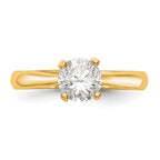 True Origin 14k 3/4 carat Certified Complete Lab Grown Diamond VS/SI+ G+ Round Solitaire Engagement Ring