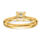True Origin 14k 1/2 carat Certified Complete Lab Grown Diamond VS+ F+ Round Solitaire Engagement Ring