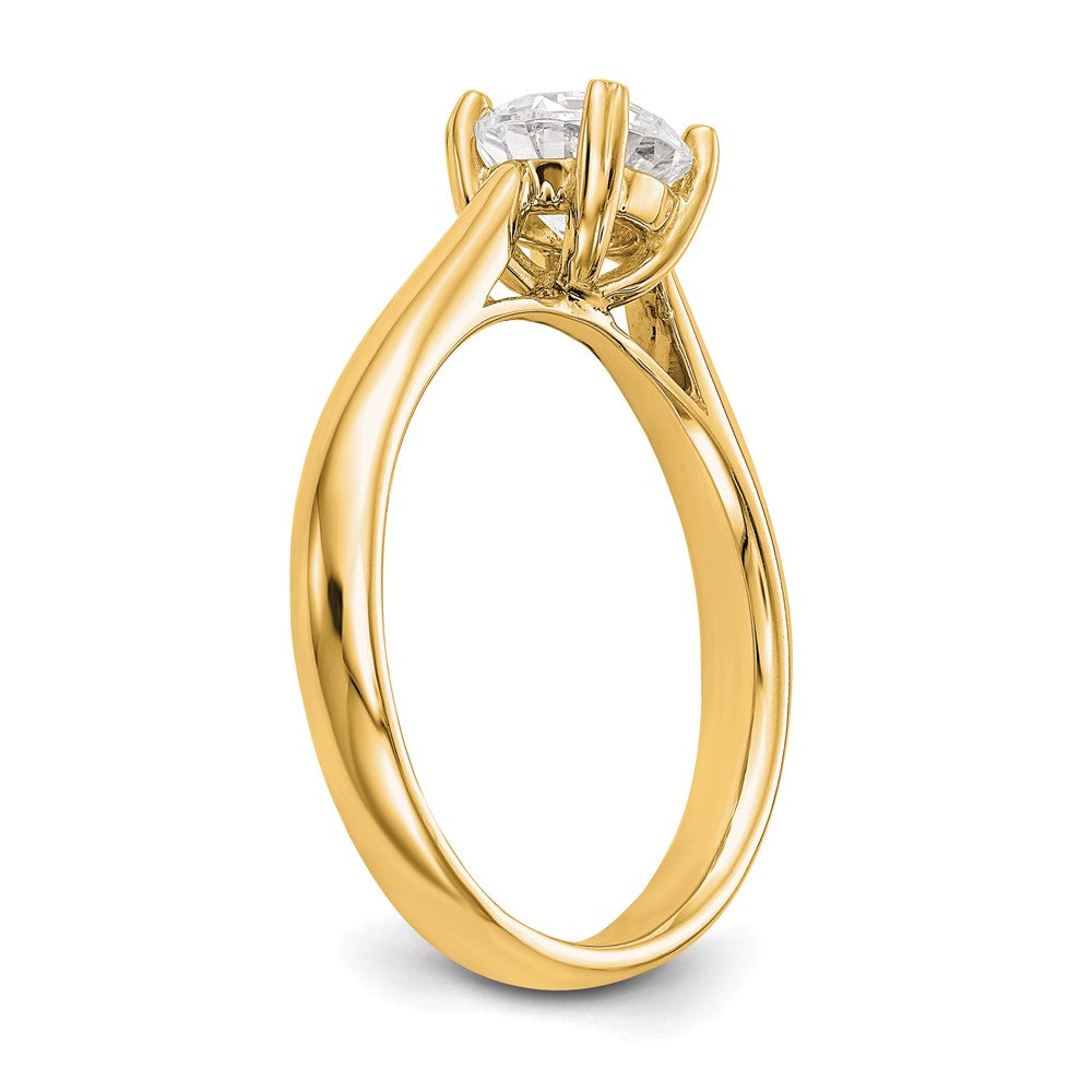 True Origin 14k 1/3 carat Certified Complete Lab Grown Diamond VS+ F+ Round Solitaire Engagement Ring