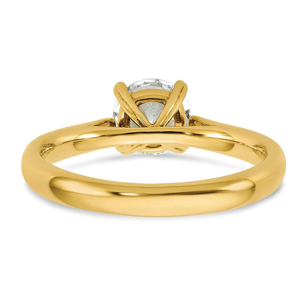 True Origin 14k 1 carat Lab Grown Diamond VS/SI+ G+ Round Solitaire Engagement Ring