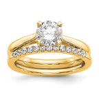 True Origin 14k 1 carat Lab Grown Diamond VS/SI+ G+ Round Solitaire Engagement Ring