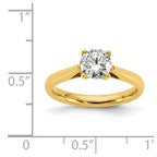 True Origin 14k 1 carat Lab Grown Diamond VS/SI+ G+ Round Solitaire Engagement Ring