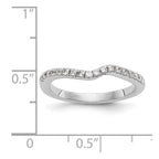 14kw Diamond Contoured Wedding Band