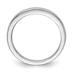 14k White Gold Polished Wedding Band