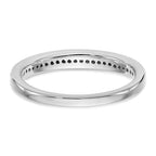14k White Gold 1/8 carat Diamond Complete Wedding Band