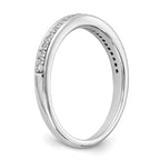 14k White Gold 1/8 carat Diamond Complete Wedding Band