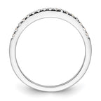 14k White Gold 1/6 carat Lab Grown Diamond VS/SI+ G+ Complete Wedding Band