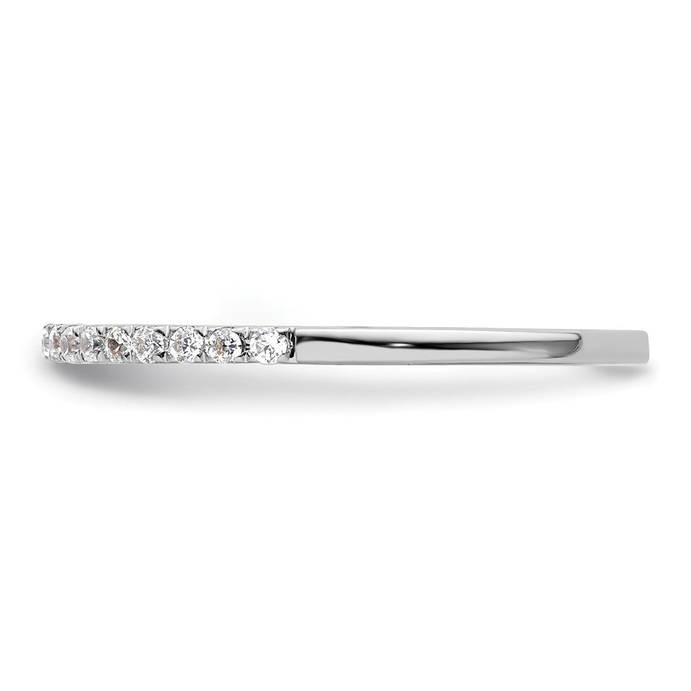 14k White Gold 1/6 carat Lab Grown Diamond VS/SI+ G+ Complete Wedding Band