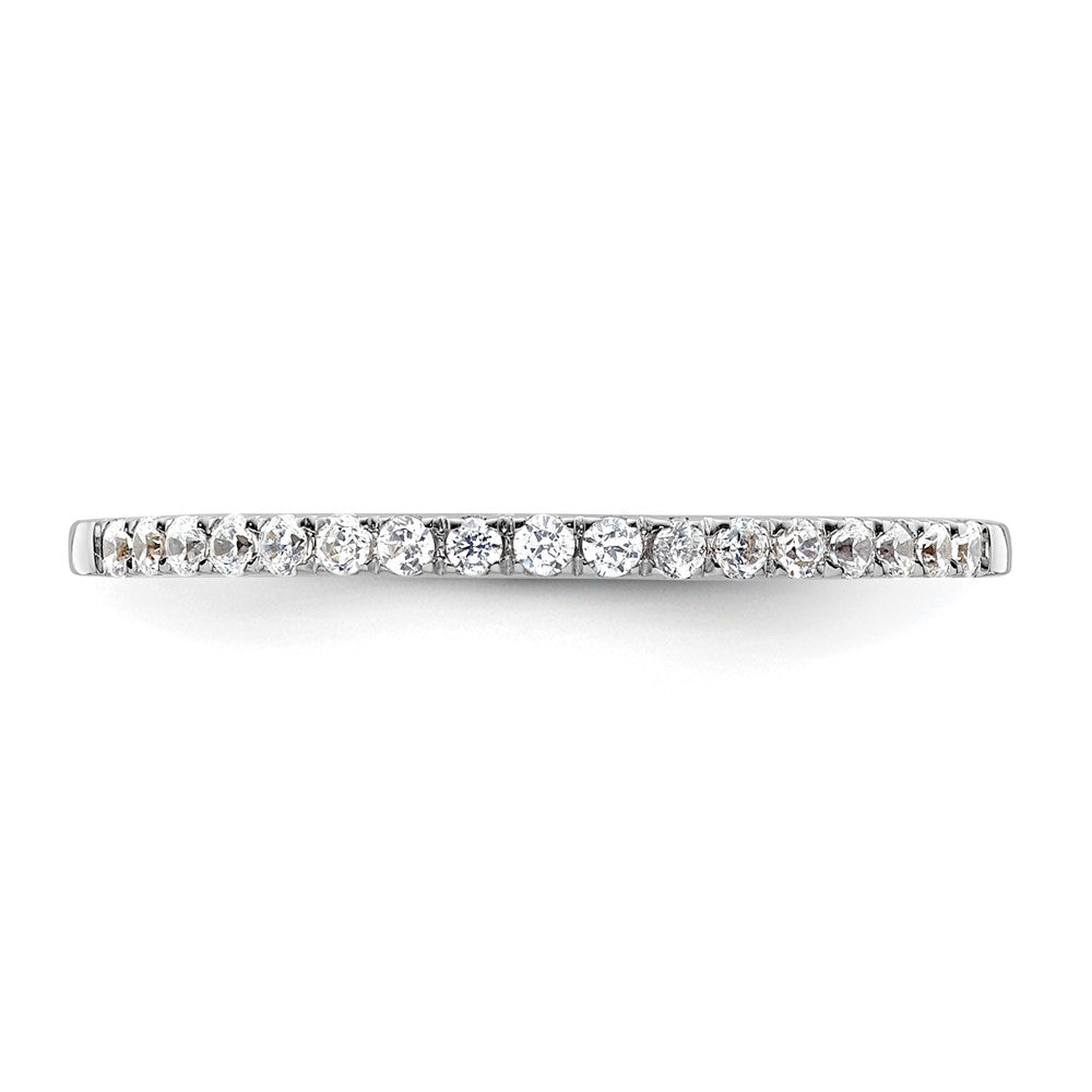 14k White Gold 1/6 carat Diamond Complete Wedding Band