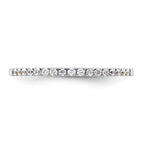 14k White Gold 1/6 carat Lab Grown Diamond VS/SI+ G+ Complete Wedding Band