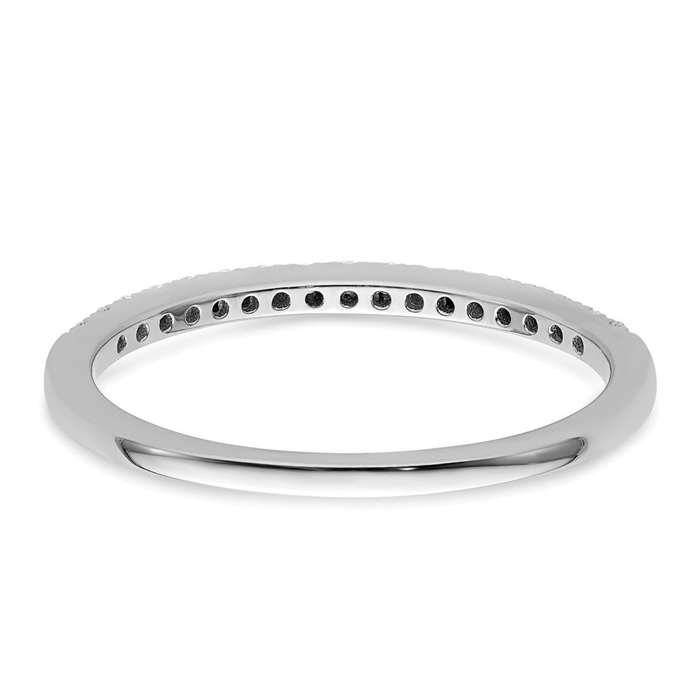 14k White Gold 1/6 carat Lab Grown Diamond VS/SI+ G+ Complete Wedding Band