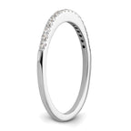 14k White Gold 1/6 carat Diamond Complete Wedding Band