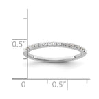 14k White Gold 1/6 carat Diamond Complete Wedding Band