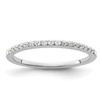 14k White Gold 1/6 carat Lab Grown Diamond VS/SI+ G+ Complete Wedding Band