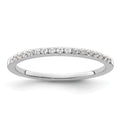 14k White Gold 1/6 carat Diamond Complete Wedding Band