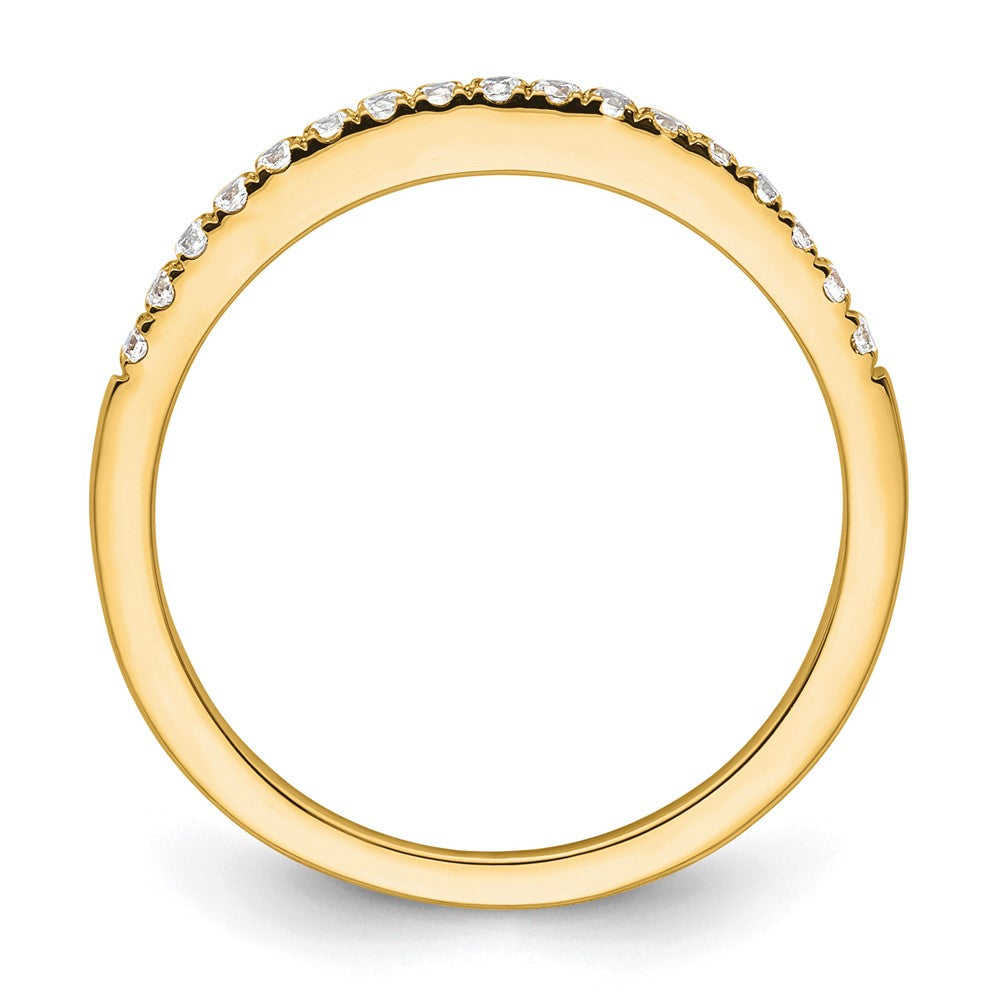14k Yellow Gold 1/6 carat Diamond Complete Wedding Band