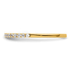 14k 1/6 carat Lab Grown Diamond VS/SI+ G+ Complete Wedding Band