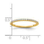 14k 1/6 carat Lab Grown Diamond VS/SI+ G+ Complete Wedding Band