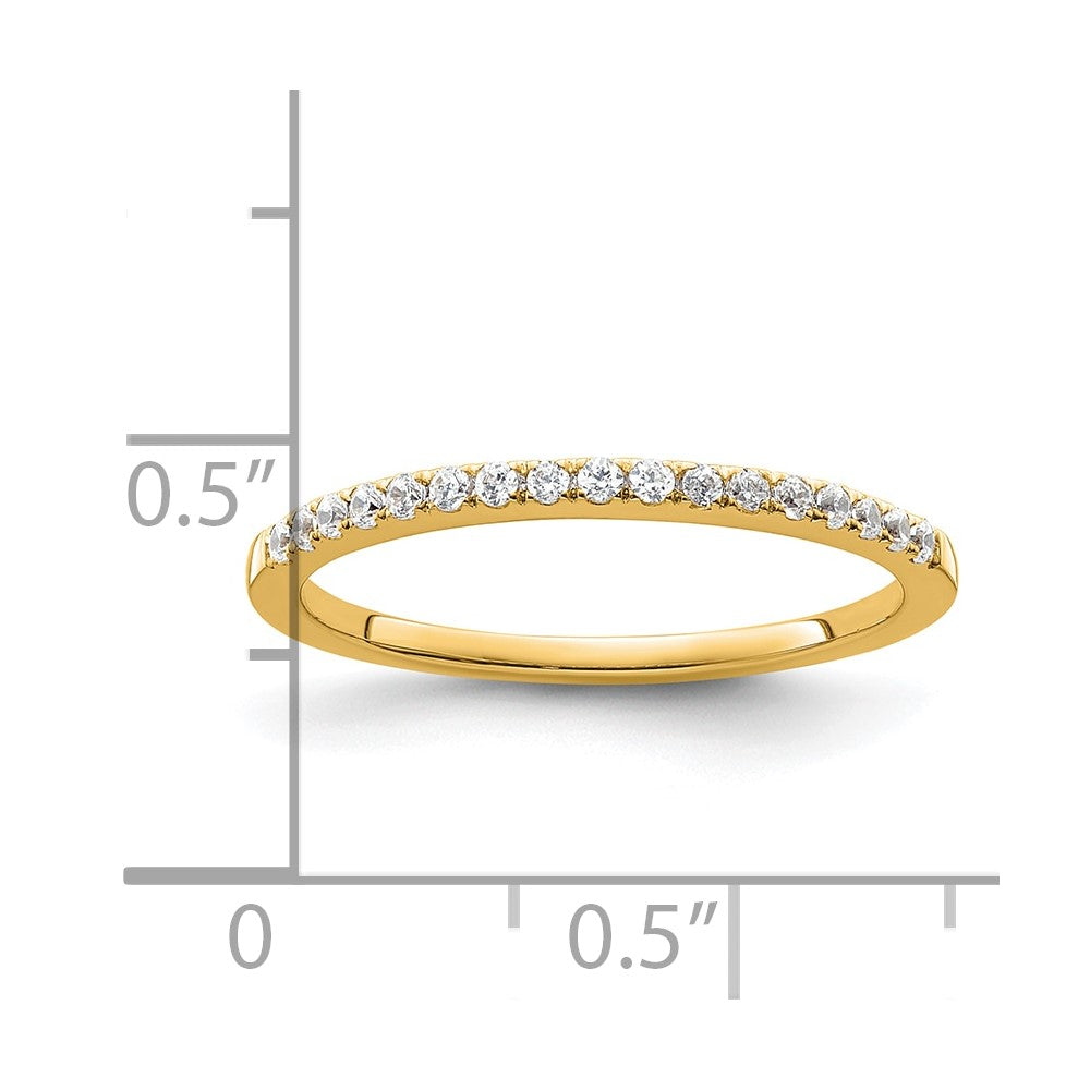 14k 1/6 carat Lab Grown Diamond VS/SI+ G+ Complete Wedding Band