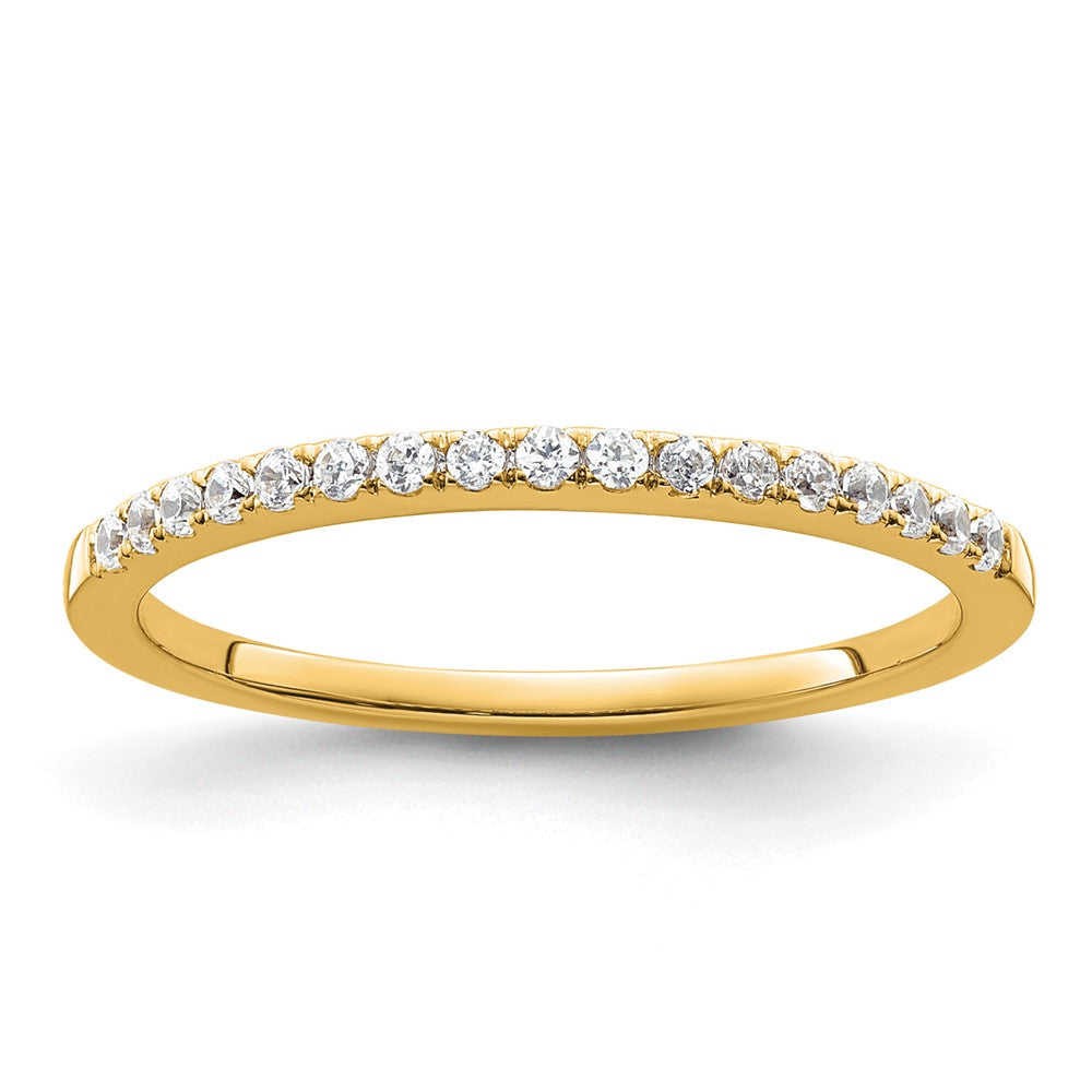 14k 1/6 carat Lab Grown Diamond VS/SI+ G+ Complete Wedding Band