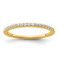 14k 1/6 carat Lab Grown Diamond VS/SI+ G+ Complete Wedding Band