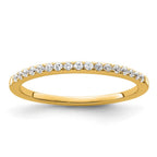 14k 1/6 carat Lab Grown Diamond VS/SI+ G+ Complete Wedding Band