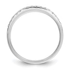 14k White Gold 1/4 carat Lab Grown Diamond VS/SI+ G+ Complete Wedding Band