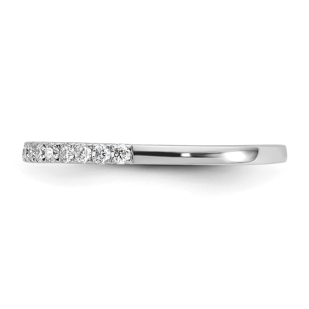 14k White Gold 1/4 carat Diamond Complete Wedding Band